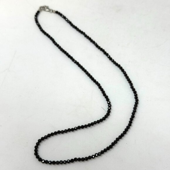 💖💖NEW! Black Spinel Beaded Necklace - Picture 1 of 1